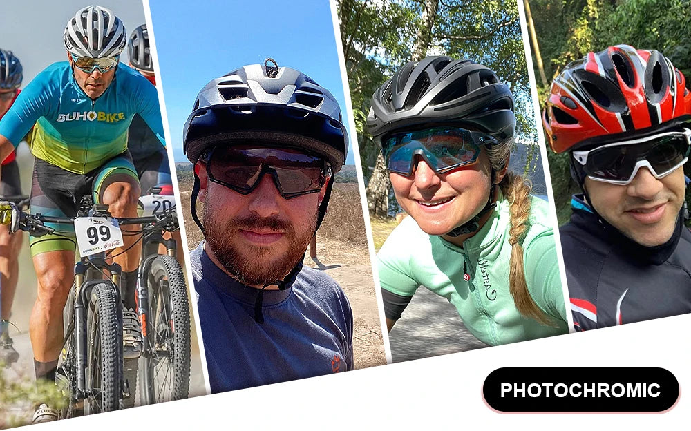 5-Lens Polarized Cycling Glasses – UV Protection Sports Eyewear