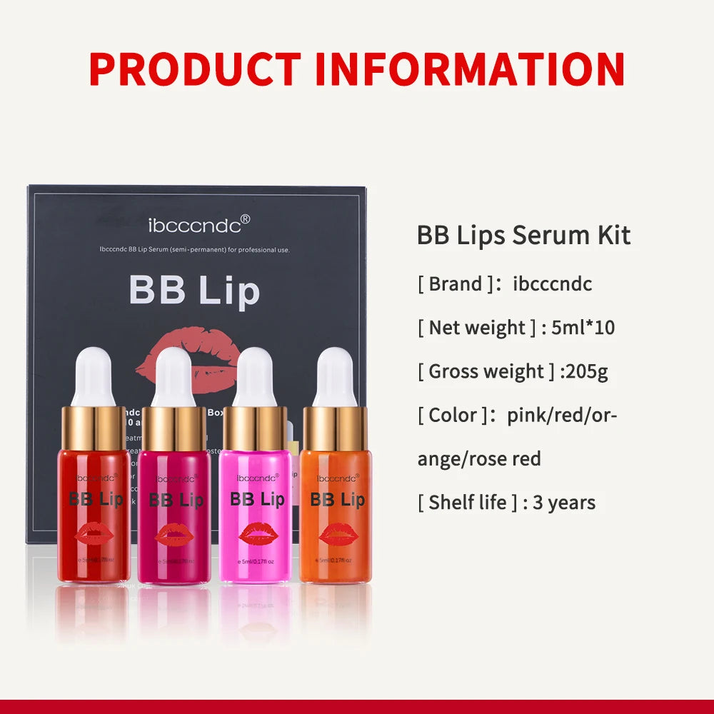 BB Lips Ampoule Serum Set – Tinted, Moisturizing Lip Care