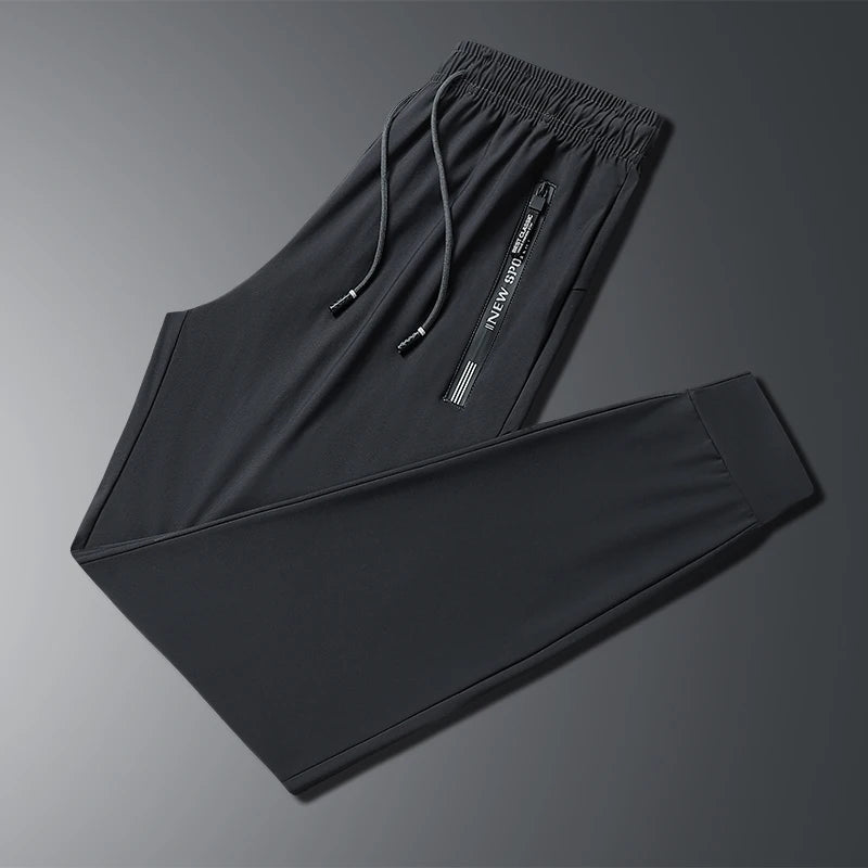 Cartmela Korean‑Style Ice Silk Jogger Pants