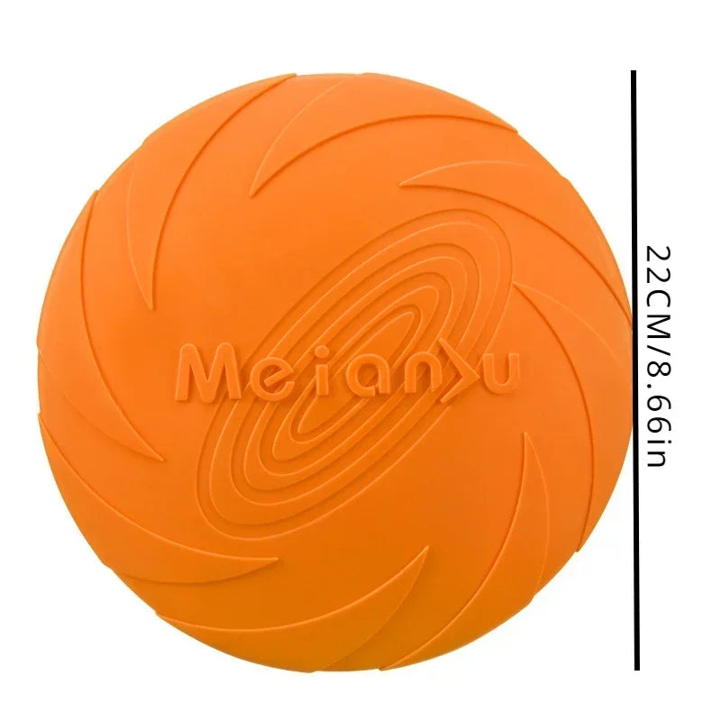 Multicolor Dog Frisbee Toy – Silicone Flying Disc for Fun & Training