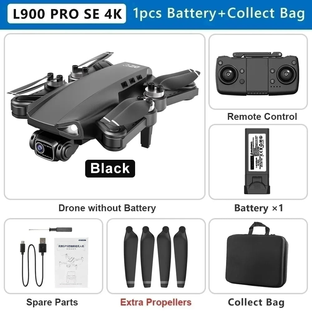 Cartmela L900 Pro SE 4K GPS Drone – Foldable 5G FPV Quadcopter