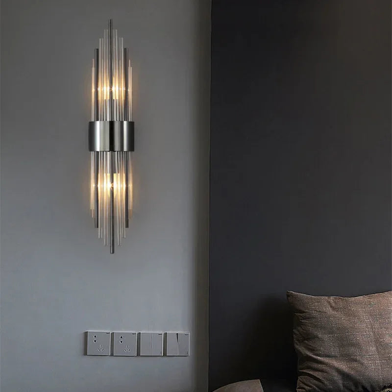 Luxury LED Wall Lamp - Modern Gold Wall Sconce for Living Room