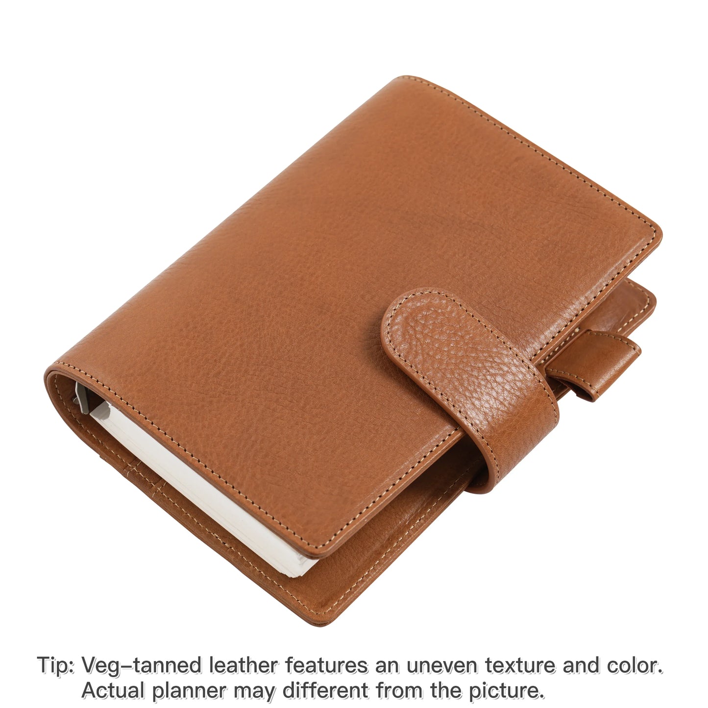 Elite Personal Size Rings Planner – Vegetable Tanned Leather, 25mm Rings