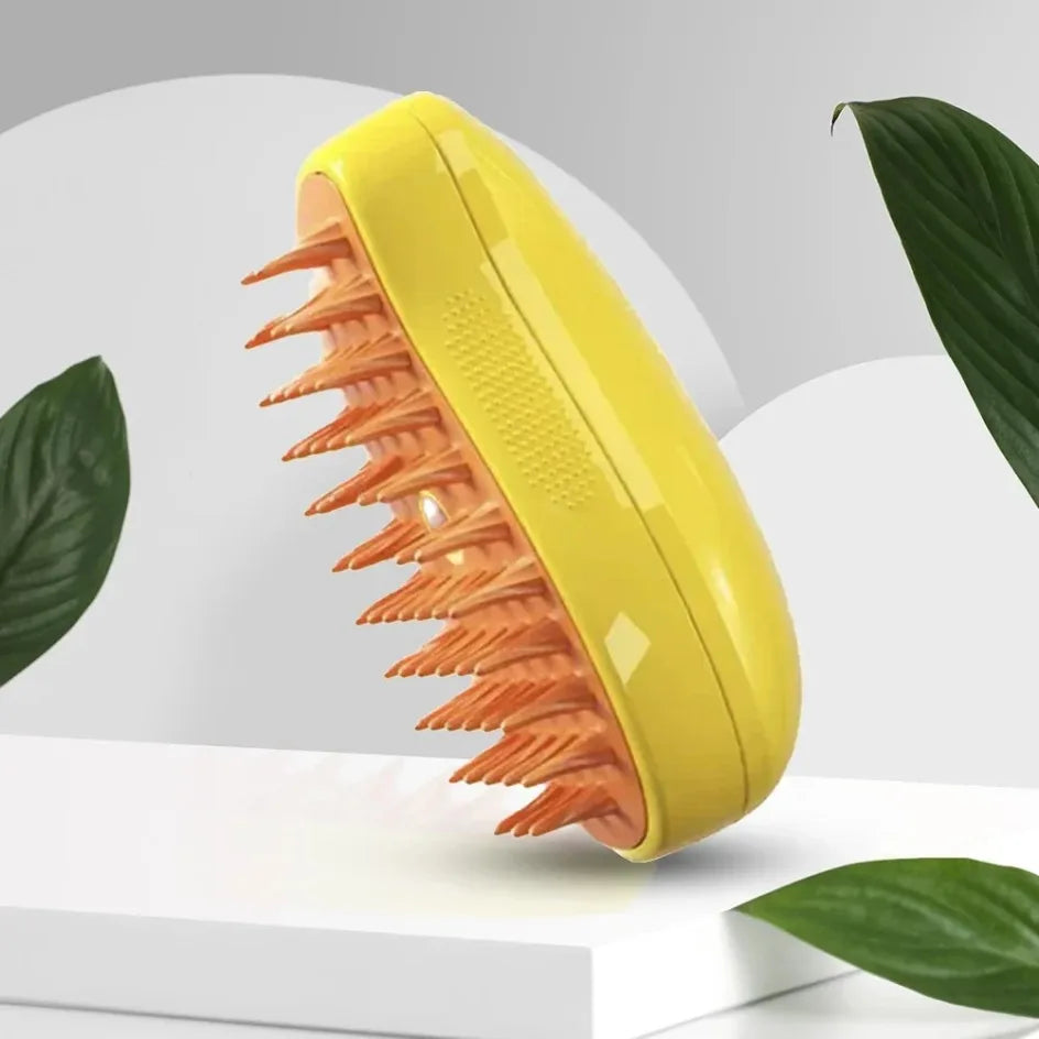 USB 3-in-1 Pet Grooming Brush – Steam, Shedding & Massage Tool