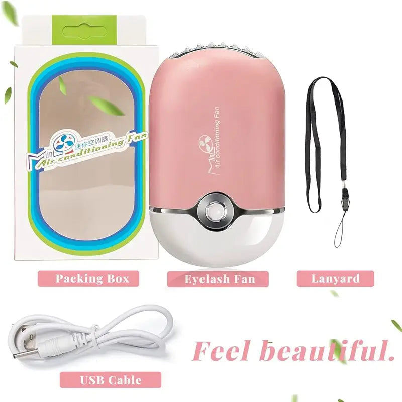 USB Rechargeable Mini Handheld Bladeless Cooling Fan