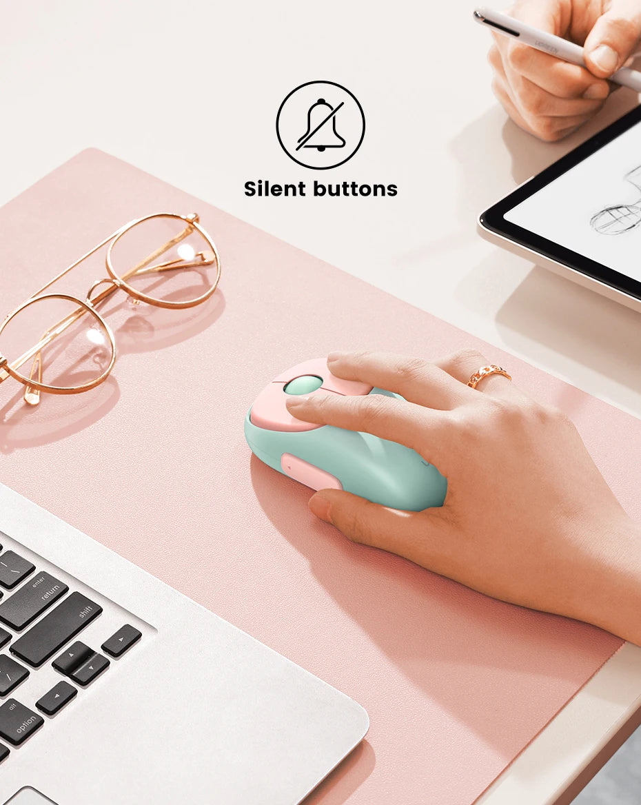 Wireless Bluetooth 5.0 Mouse – 4000 DPI Rechargeable for Laptop
