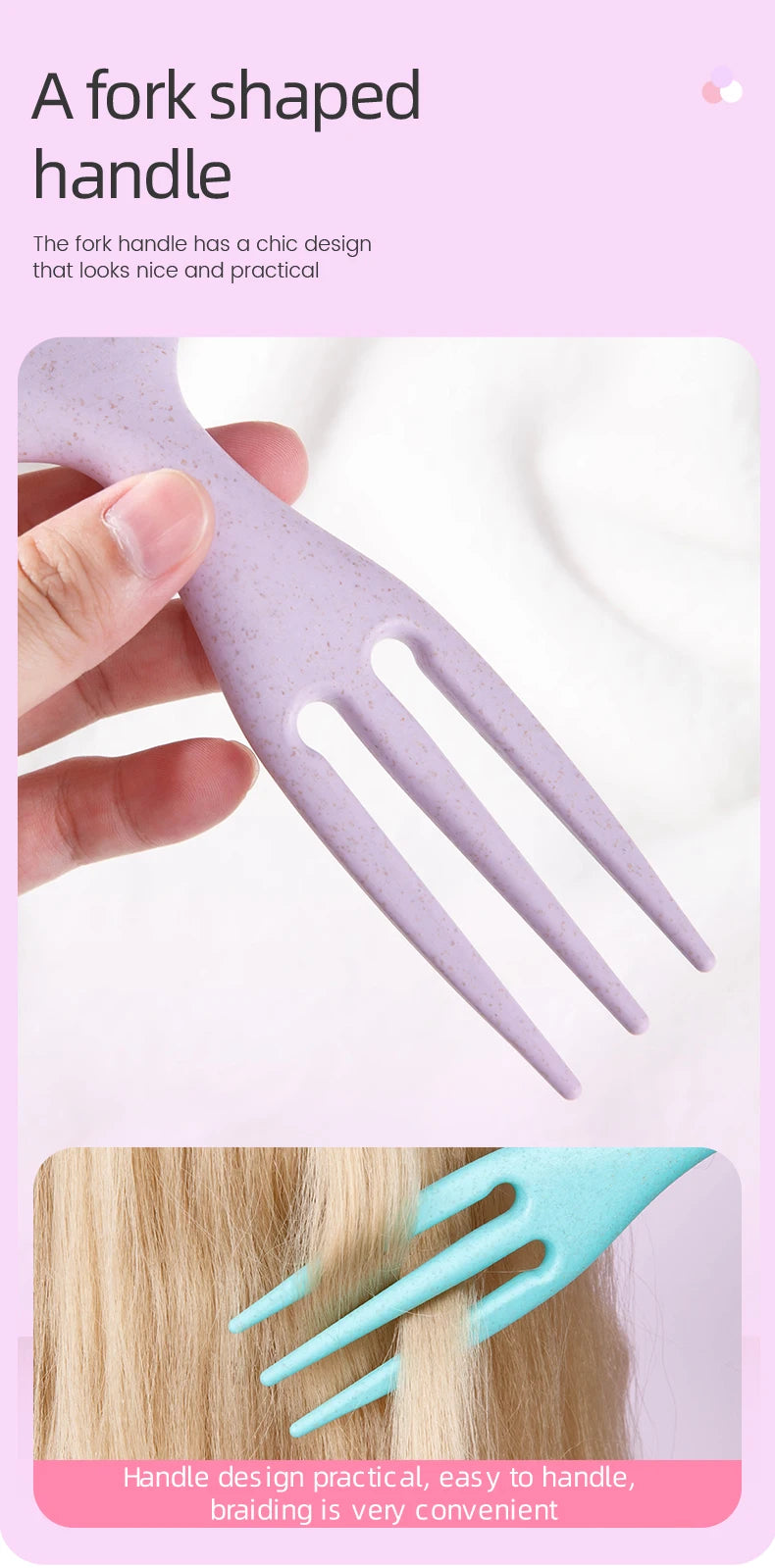 Curly Hair Styling Brush – Nylon Detangling & Volumizing Comb
