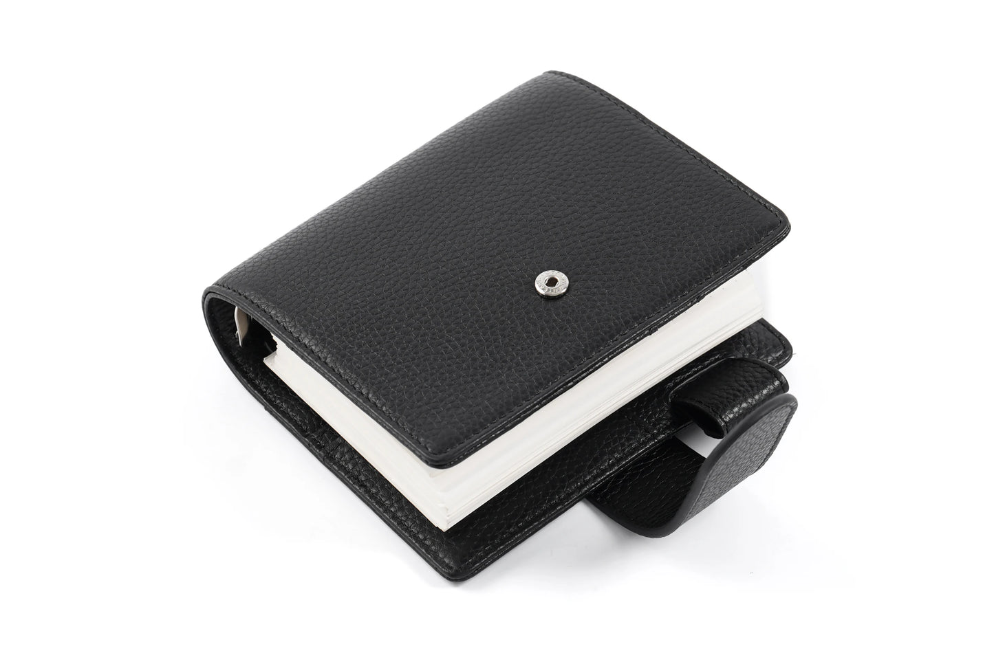 Elite Pocket A7 Rings Planner Cover – Pebbled Grain Leather, 25mm Rings