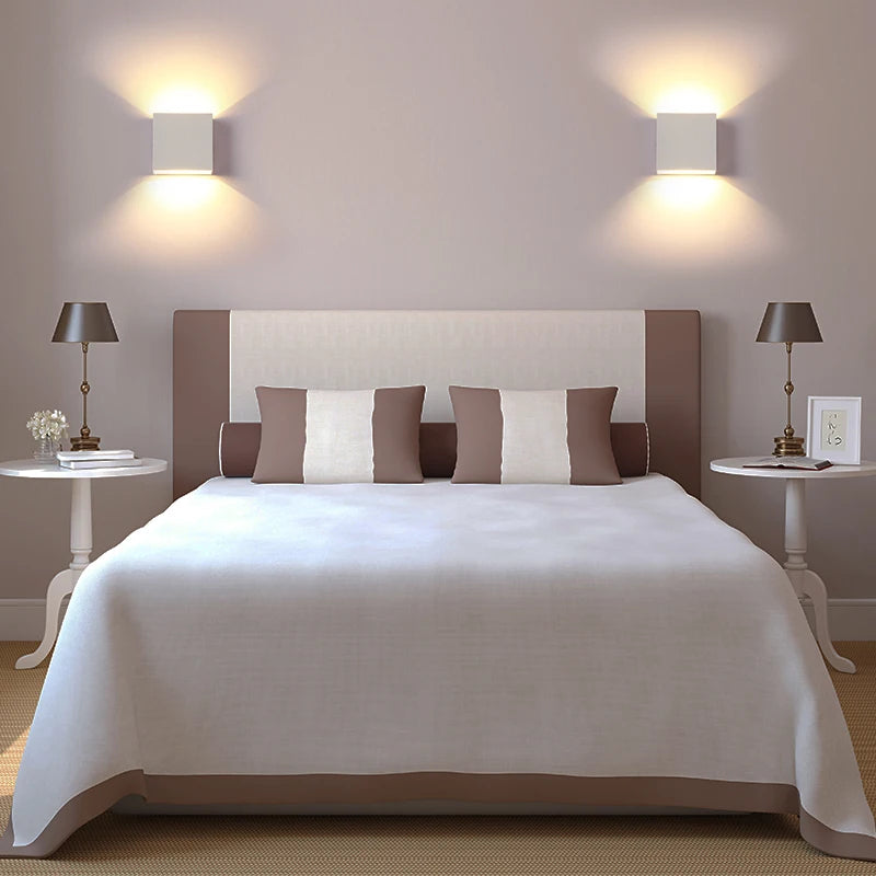 2-Pack LED Wall Sconces – 6W Modern Up Down Indoor Wall Lights
