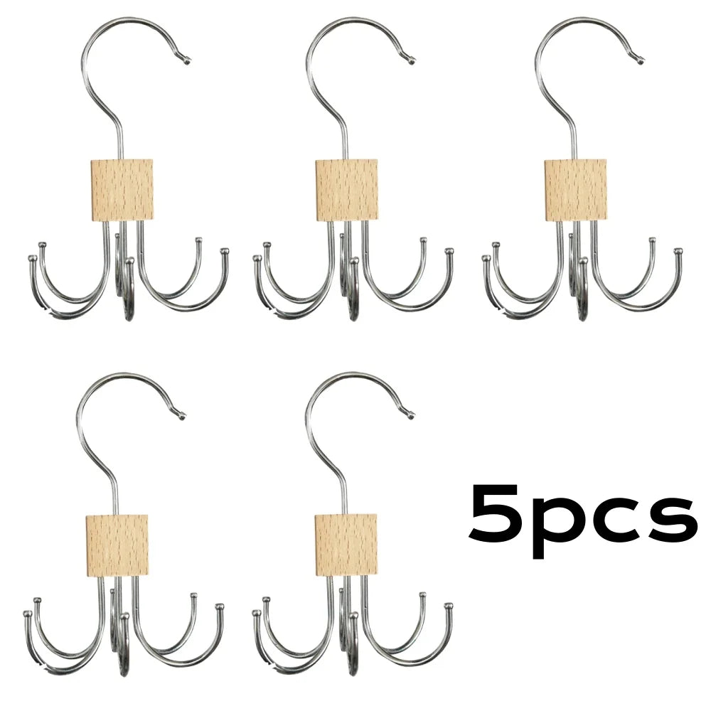 360° Rotating Storage Hanger Hook for Bras, Scarves, Ties & Accessories