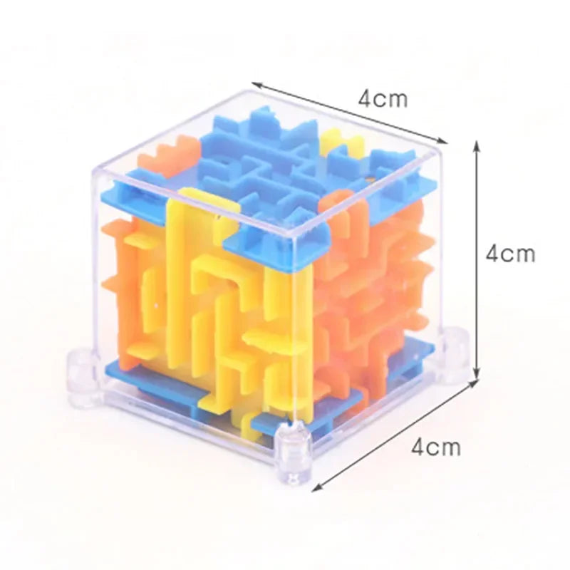 3D Maze Magic Cube Puzzle Toy with Rolling Ball for Kids & Adults