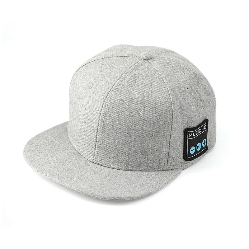Bluetooth Music Hat with Wireless Headphones & Mic