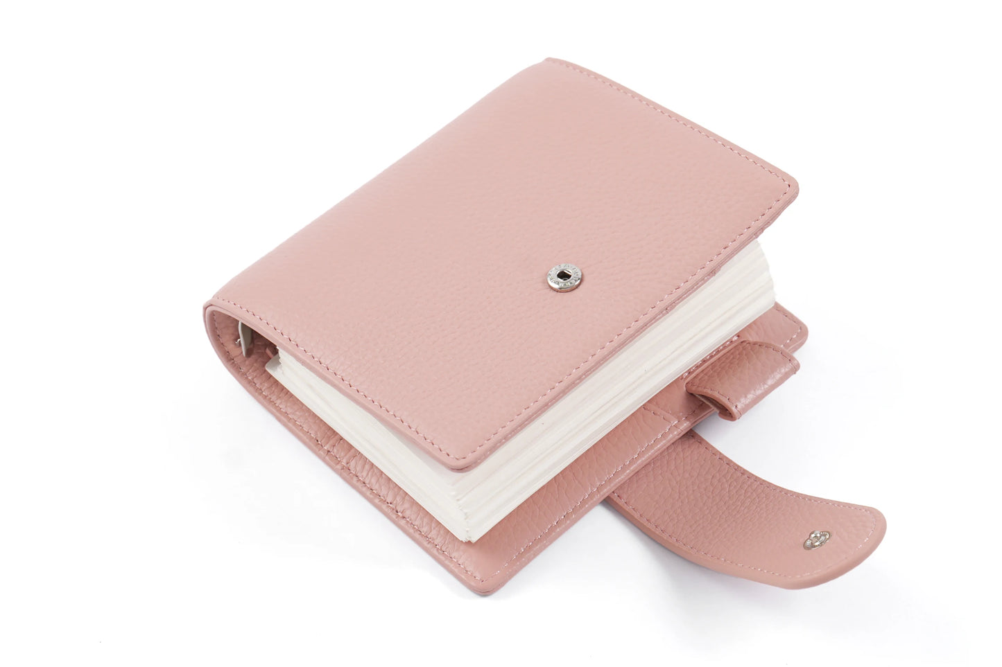 Elite Pocket A7 Rings Planner Cover – Pebbled Grain Leather, 25mm Rings