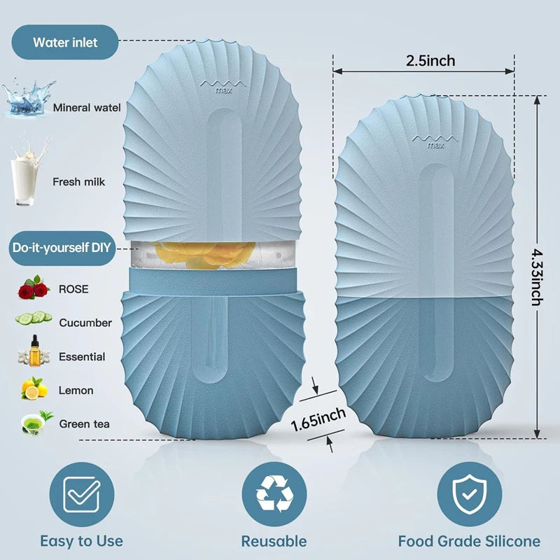 Silicone Ice Face Roller – Puffiness & Pore-Reducing Facial Tool