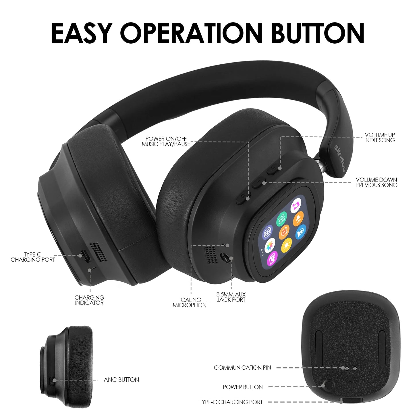 Cartmela Siindoo ANC930Plus | Noise Cancelling Headphones