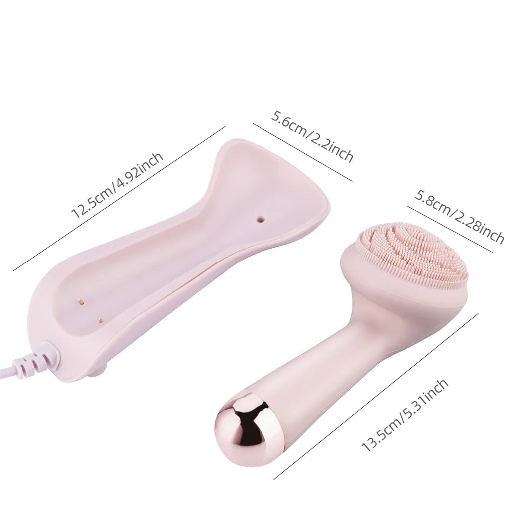 Electric Silicone Facial Cleansing Brush – Waterproof Beauty Tool