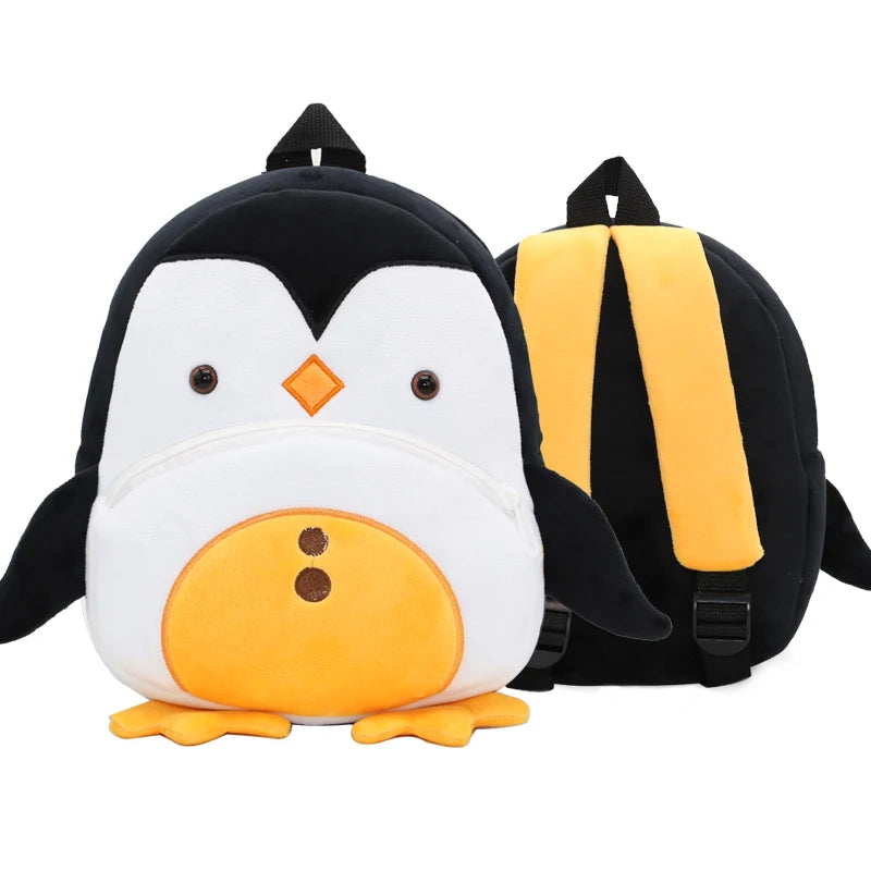 Cartmela Cute Animals Cartoon Plush Backpack - Kids Schoolbag