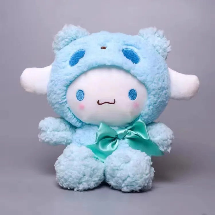 Sanrio 25cm Plush Toy – Kuromi & Cinnamoroll Soft Stuffed Doll Pillow for Kids