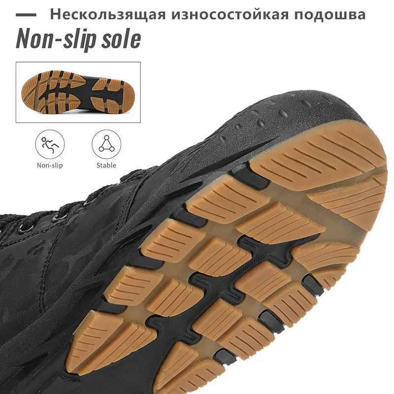 Cartmela Men's Waterproof Winter Ankle Boots