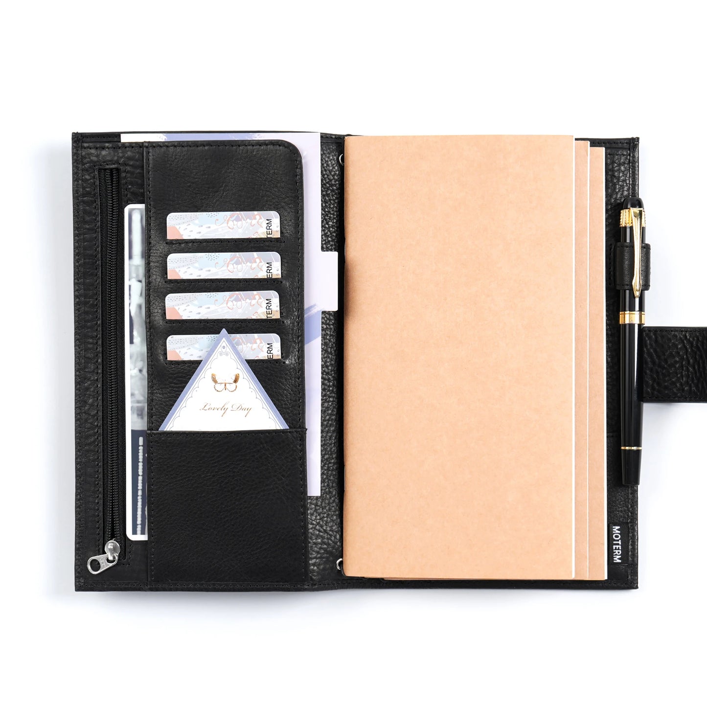 Vegetable Tanned Leather Travel Notebook – Standard Planner Cover