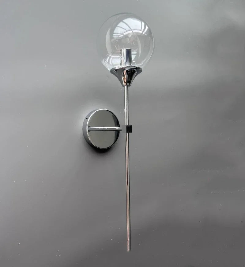 Modern Glass Wall Lamp – Golden Round Nordic Sconce Light
