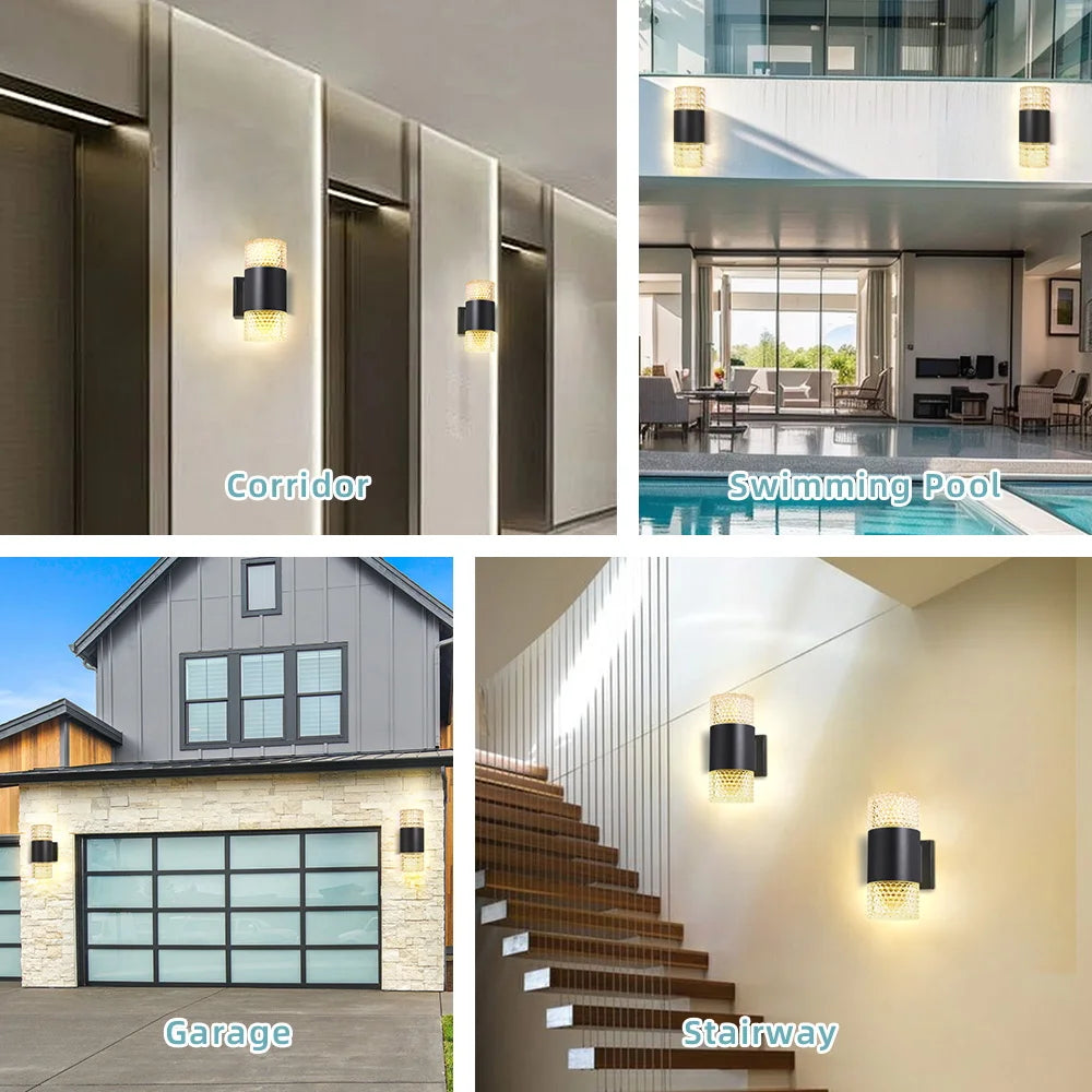 Outdoor Waterproof Street Wall Light – LED E27 Bulb Fixture