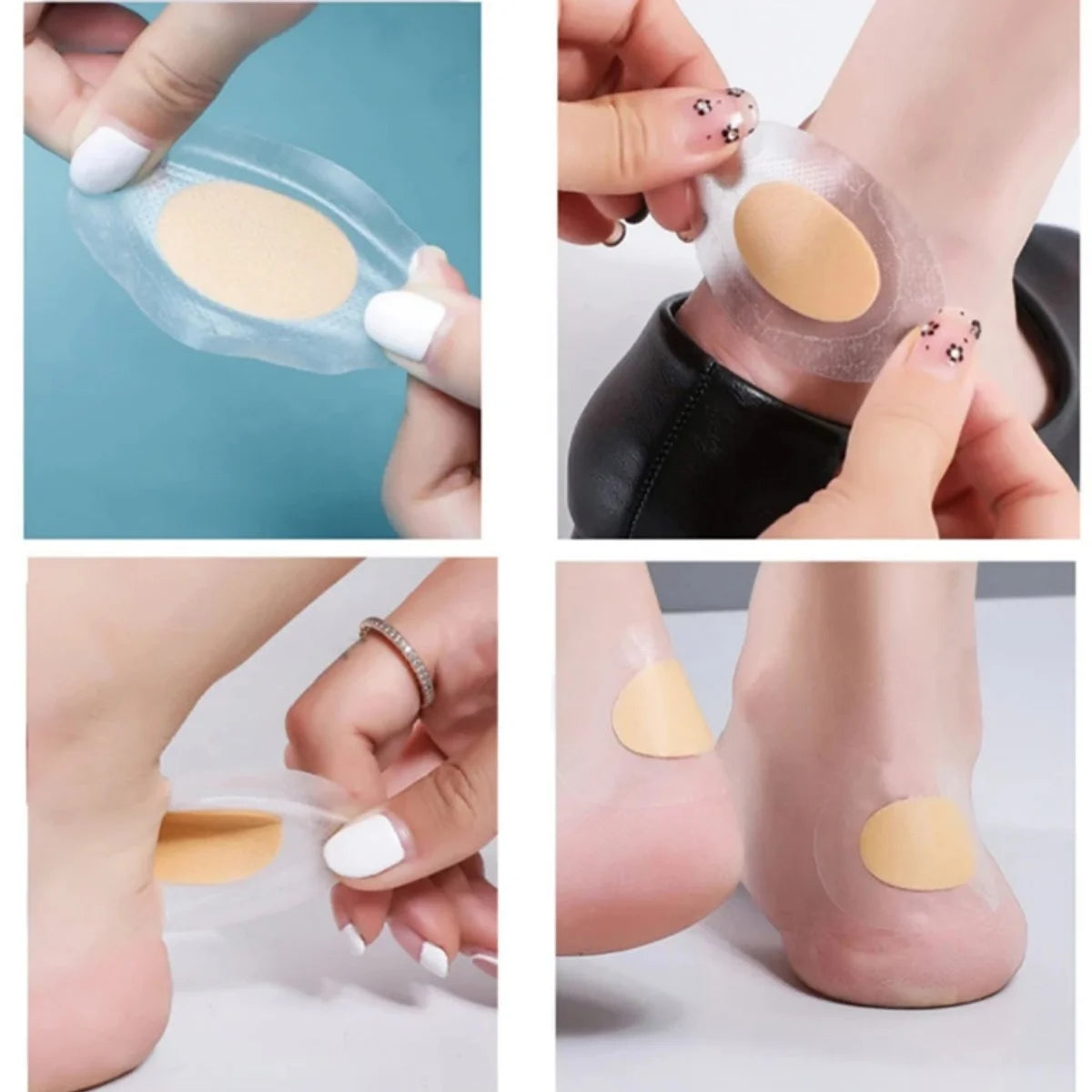 30pcs Gel Heel Protectors – Blister Pads & Foot Pain Relief Stickers