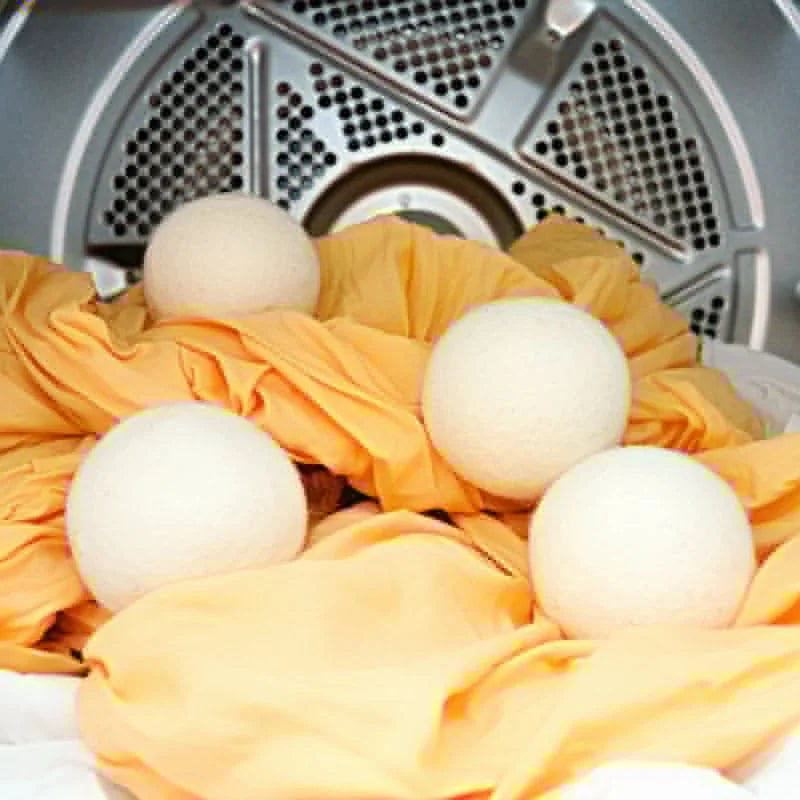 Reusable Wool Dryer Balls – Natural Fabric Softener for Laundry
