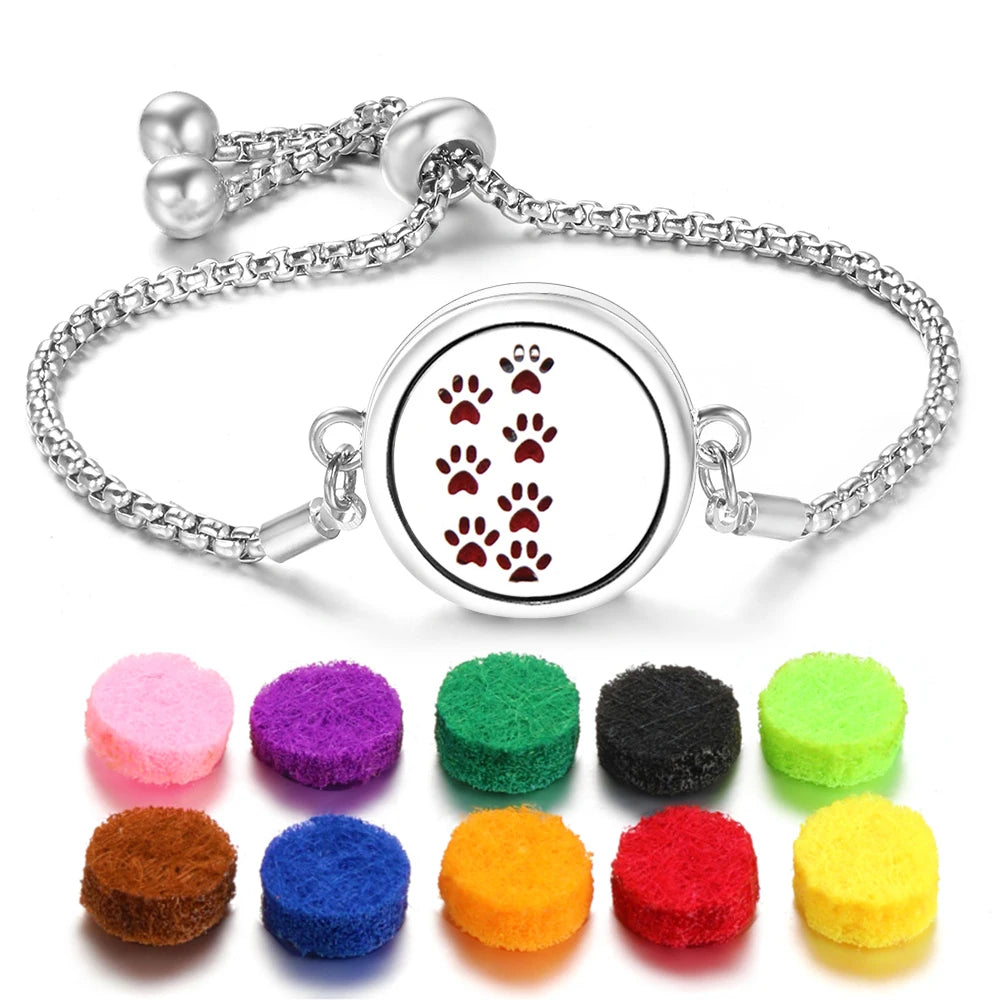 Flower of Life Aromatherapy Diffuser Bracelet for Essential Oils