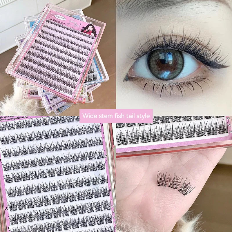 Cartmela No-Glue False Eyelashes - Easy, Natural Look with Sunflower Design
