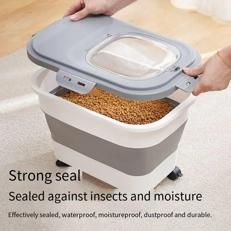 13/33LB Collapsible Cat Dog Food Storage
