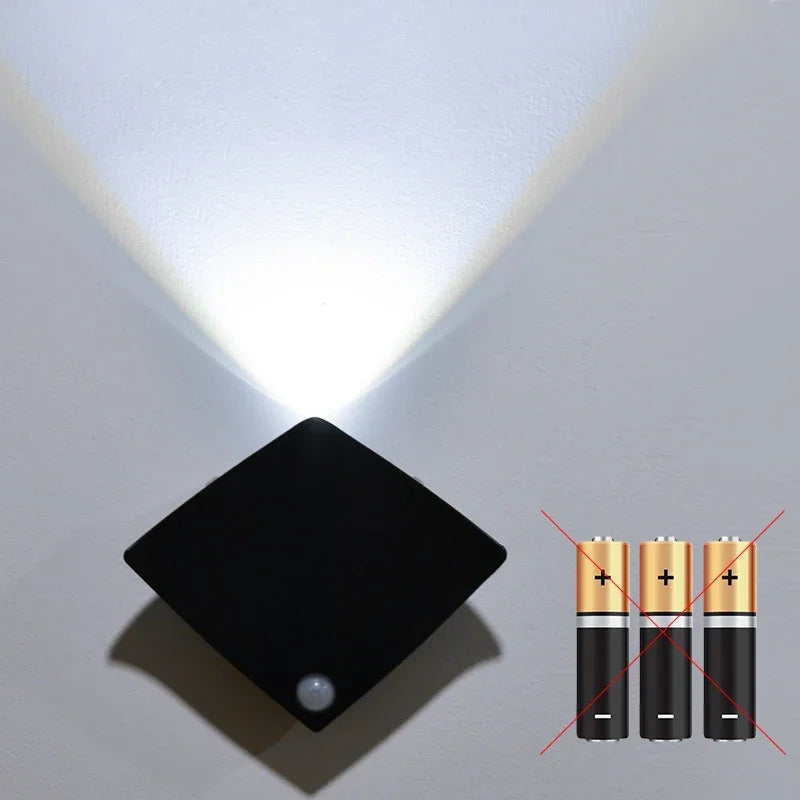 Creative Devil Fish LED Wall Lamp – Rechargeable Motion Sensor Light