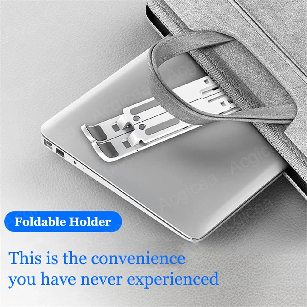 Portable Foldable Laptop Stand – 7/10 Gear Adjustable Tablet Holder