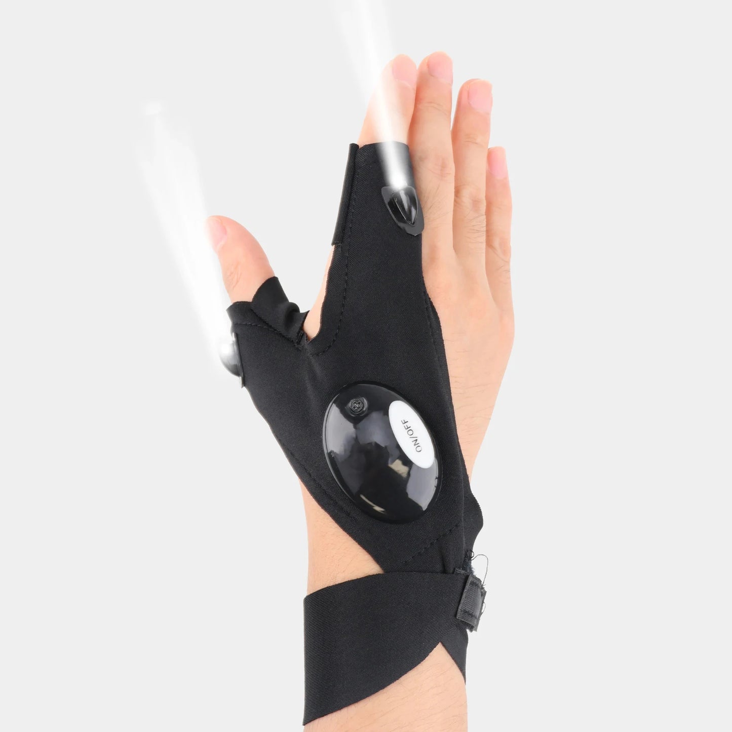LED Half Finger Gloves – Waterproof Fingerless Gloves for Outdoor Activities