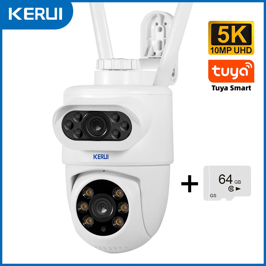 Cartmela 5MP/8MP/4K PTZ WiFi IP Camera