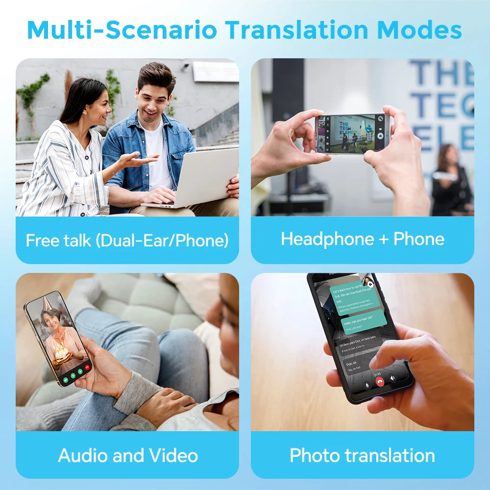 164-Language Instant Translation Wireless Bluetooth Earbuds