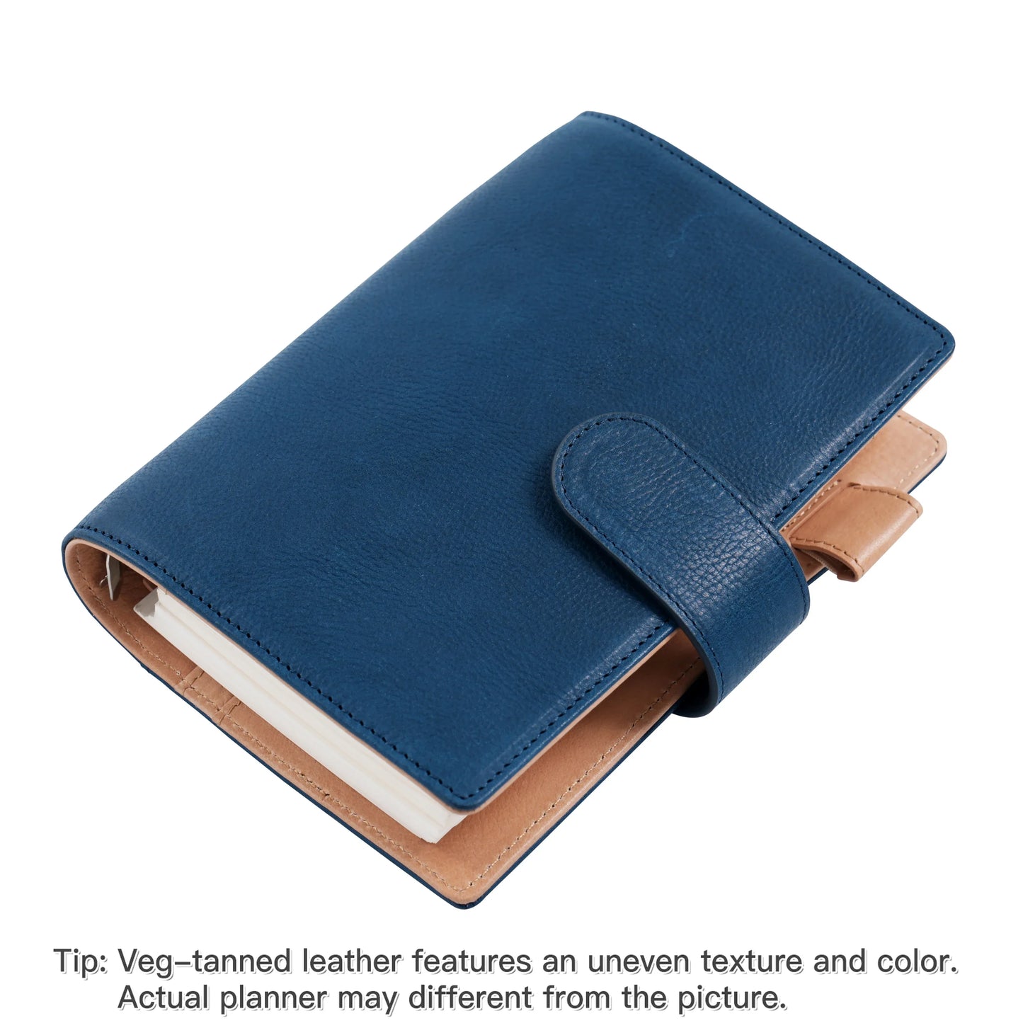 Elite Personal Size Rings Planner – Vegetable Tanned Leather, 25mm Rings