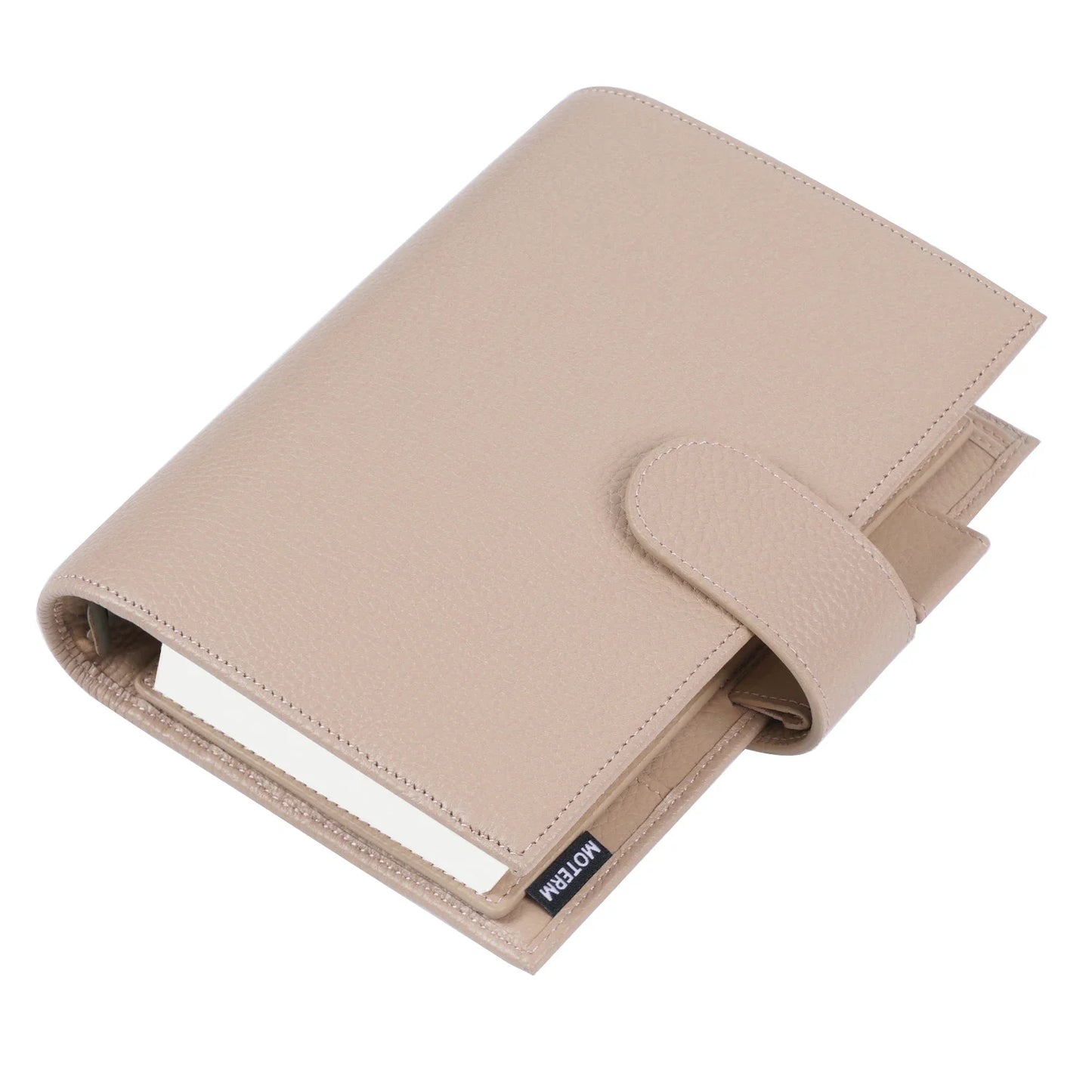 Personal Size Planner – 30mm Rings, Genuine Pebbled Grain Leather