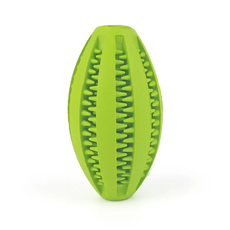 Dog Chew Toy Ball – Tough Rubber Teeth Cleaning Snack Ball