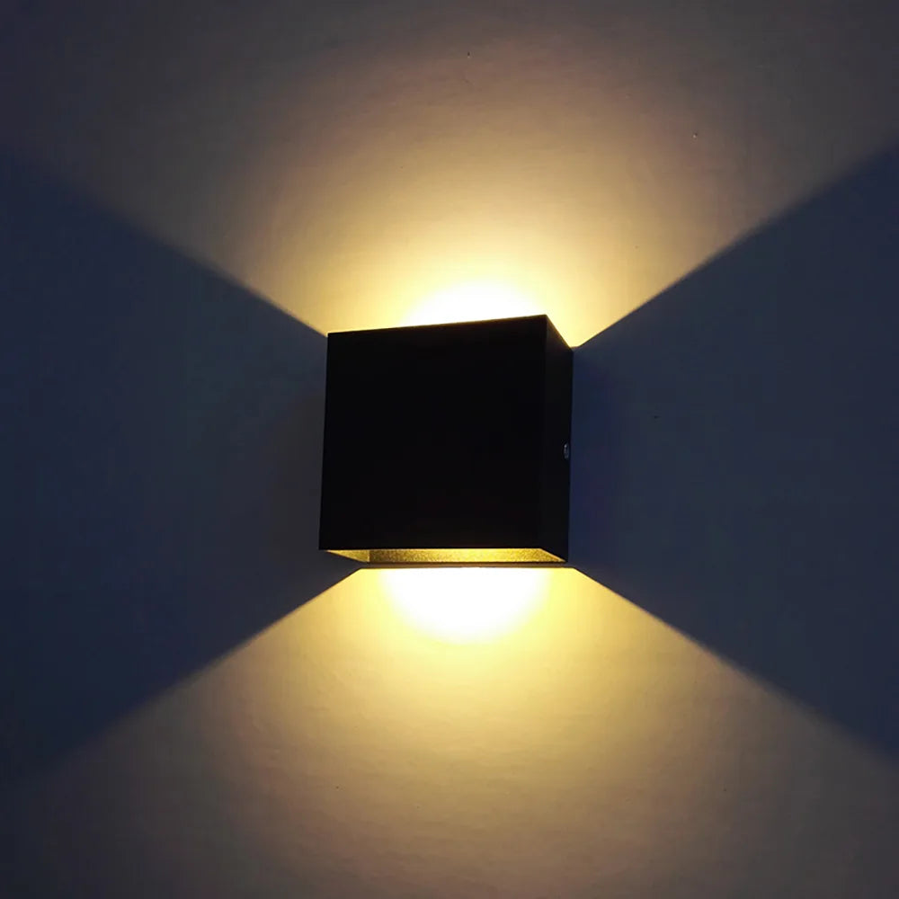 2-Pack LED Wall Sconces – 6W Modern Up Down Indoor Wall Lights