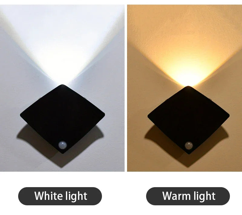 Creative Devil Fish LED Wall Lamp – Rechargeable Motion Sensor Light