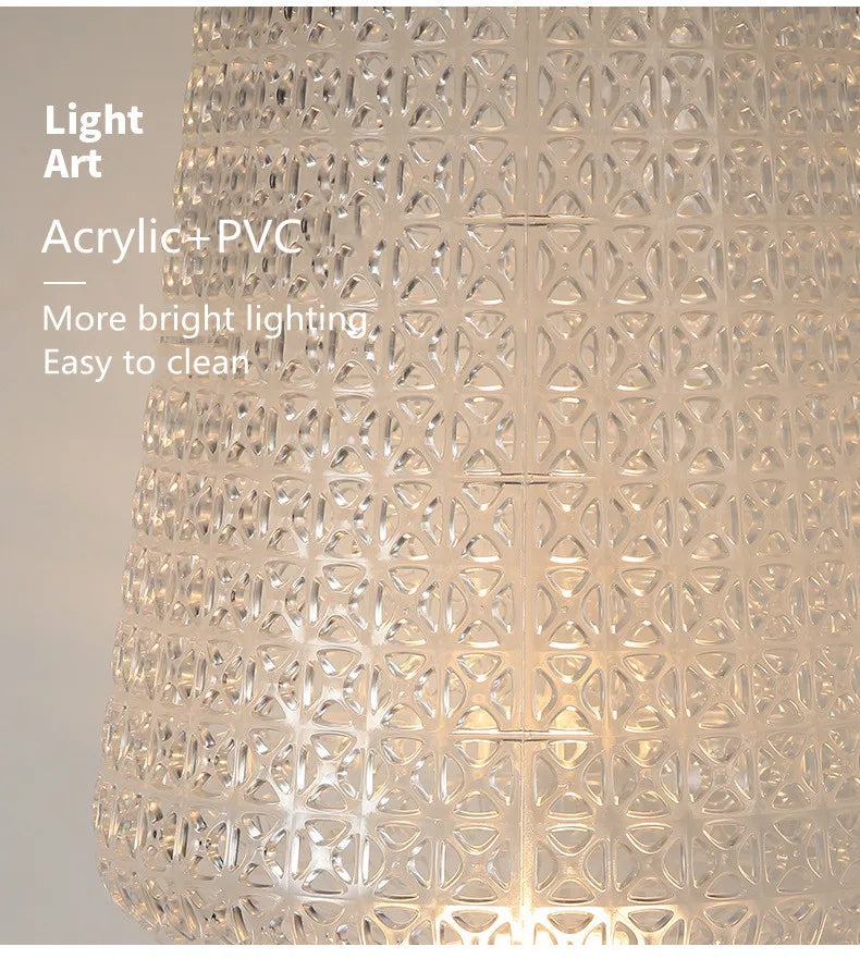 Italian Designer Hollow Goblet Acrylic Floor Lamp