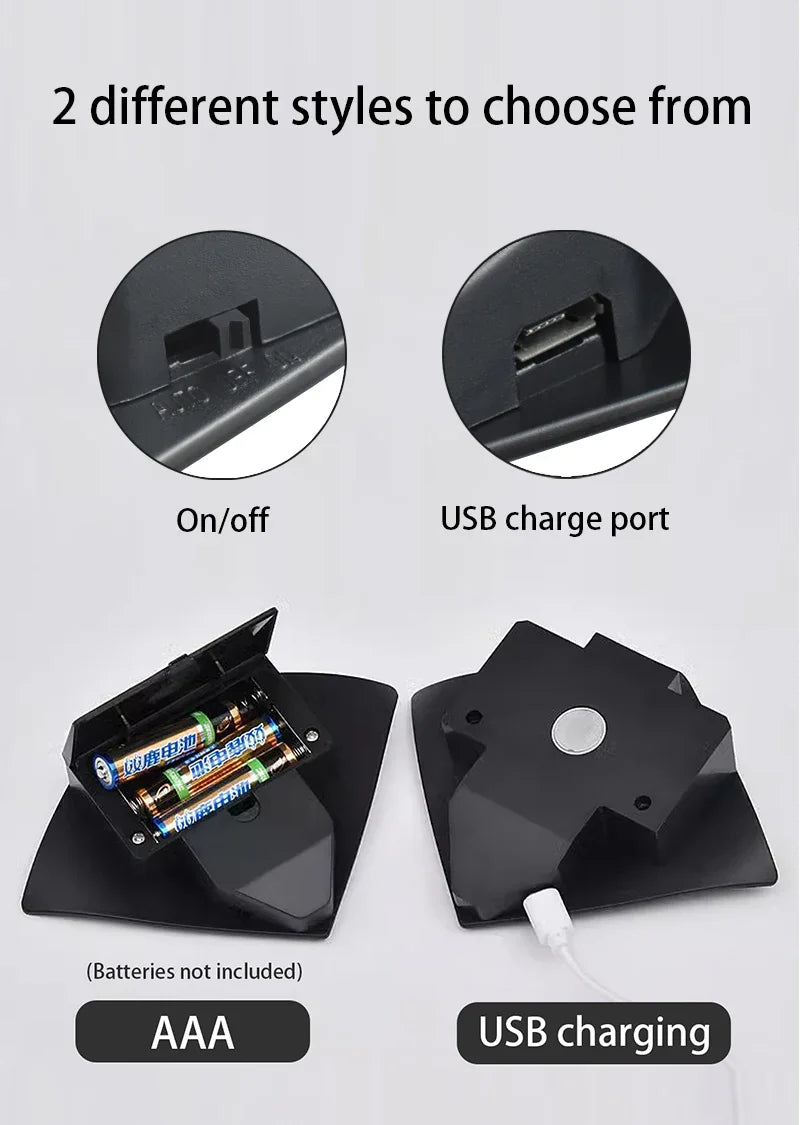 Creative Devil Fish LED Wall Lamp – Rechargeable Motion Sensor Light