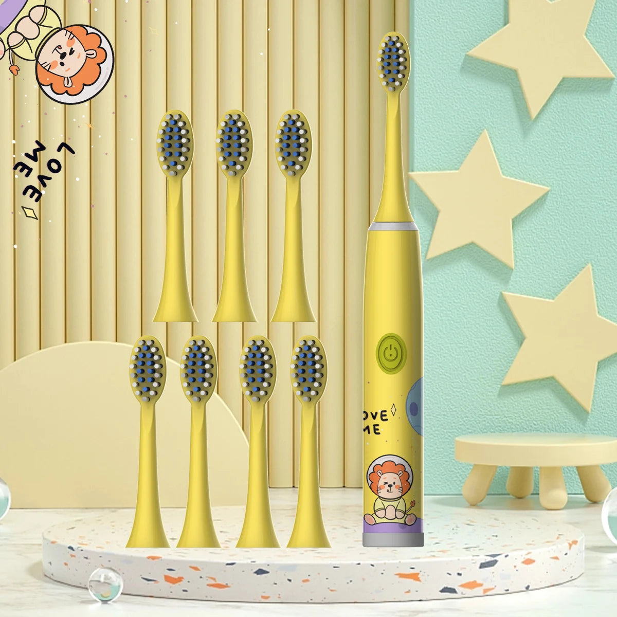 Kids Electric Toothbrush Cartoon Design