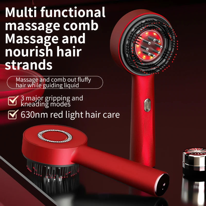Electric Hair Regrowth Brush – Infrared Scalp Massager Comb