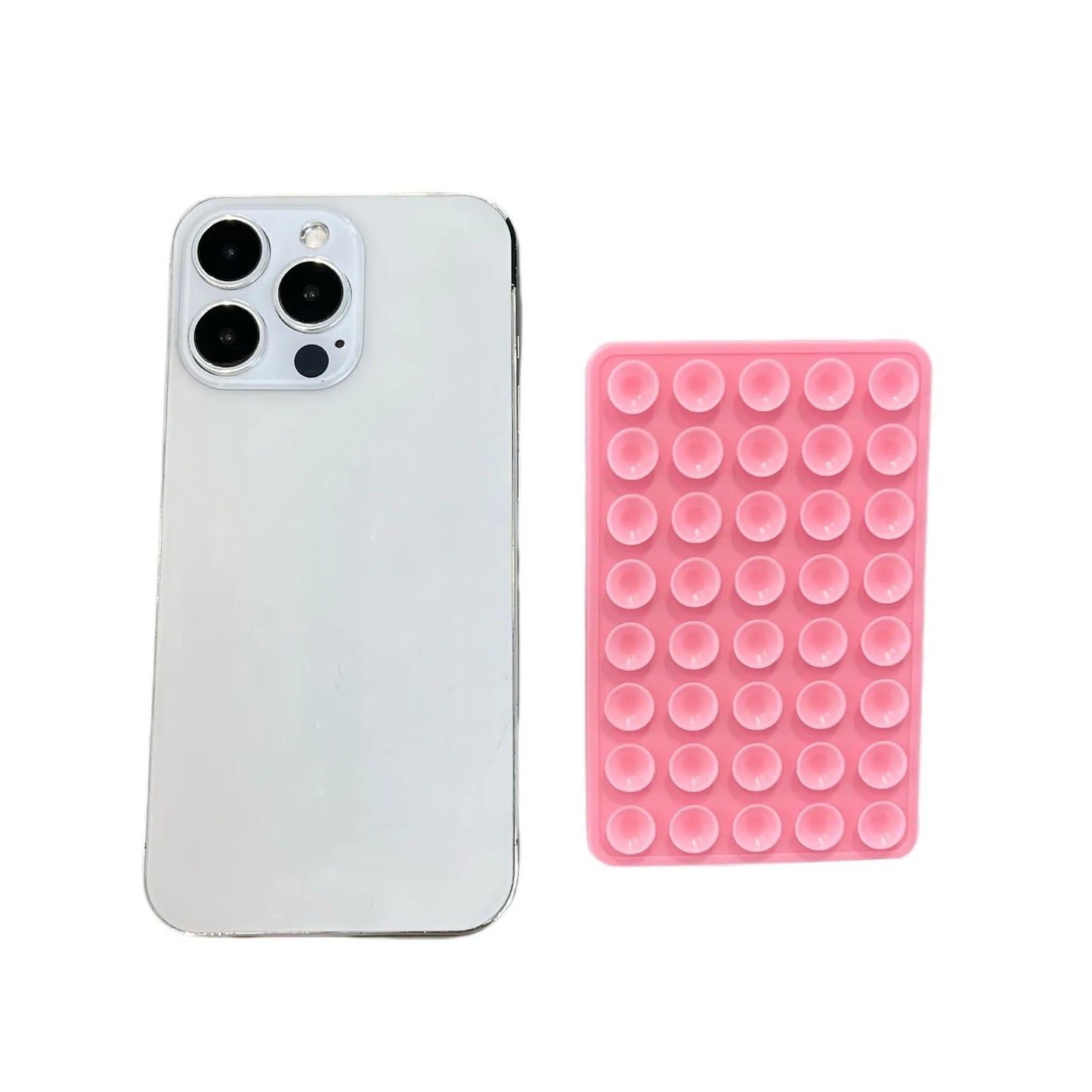 Double-Sided Silicone Suction Phone Case with Detachable Stand