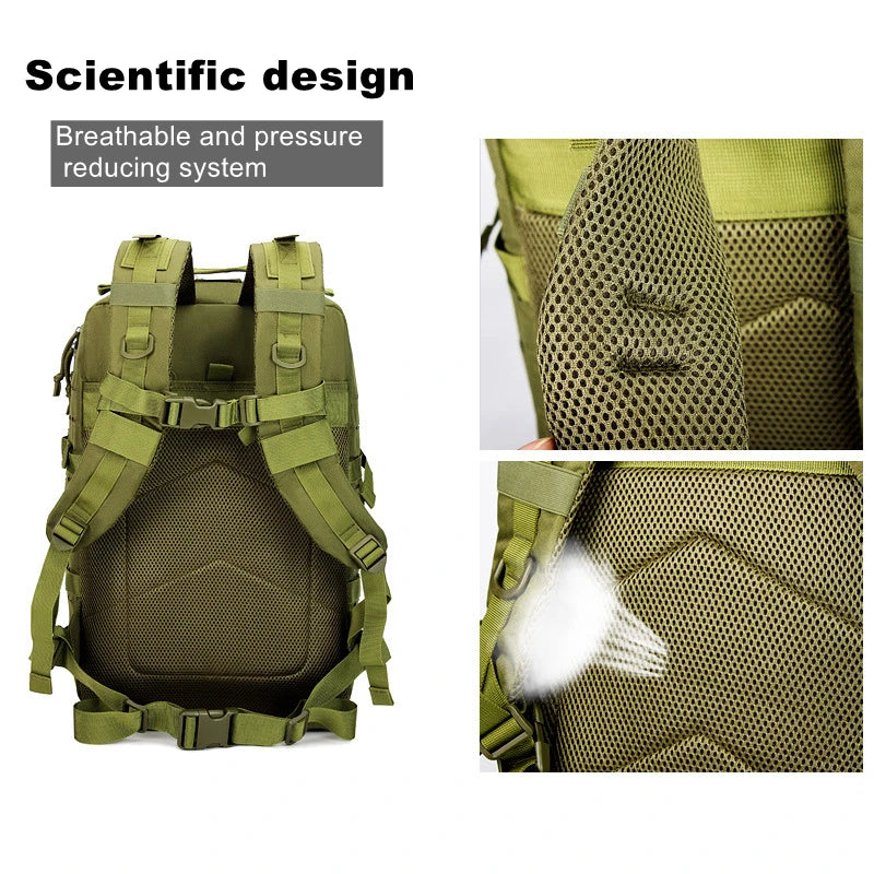 Tactical Backpack – Small Gym, Travel & Hiking Bag with Molle System
