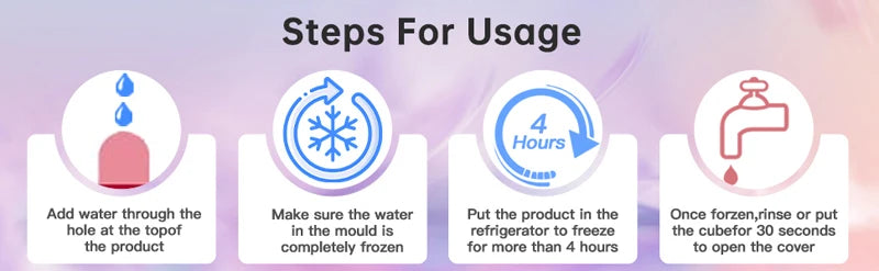 Silicone Ice Face Roller – Puffiness & Pore-Reducing Facial Tool