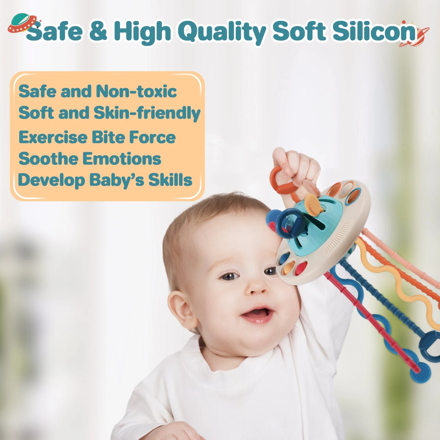 Montessori Sensory Pull String Toy – Educational & Engaging for Babies