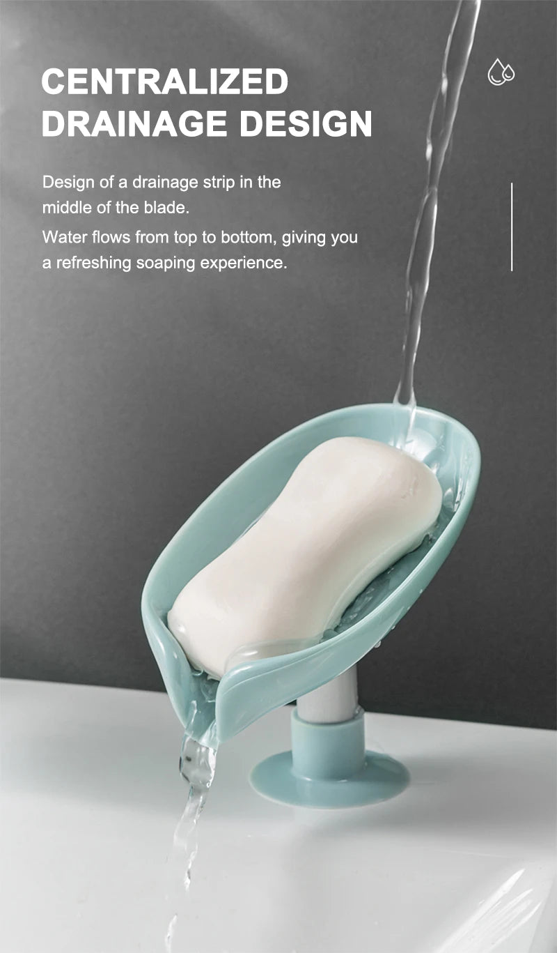 Leaf Shape Soap Holder with Suction Cup